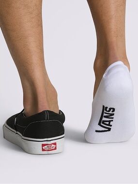 Vans White Classic Super No Show Socks 3-Pack Men’s Shoe Size 9.5-13 NWT